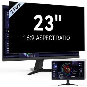 2 Pack  23‎ Inch Computer Privacy Screen Filter for 16:9 Widescreen Monitor